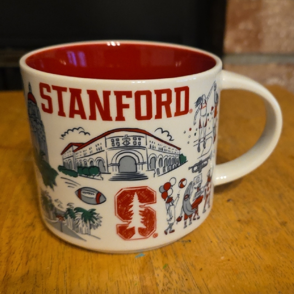 Starbucks Red and White Stanford Mug